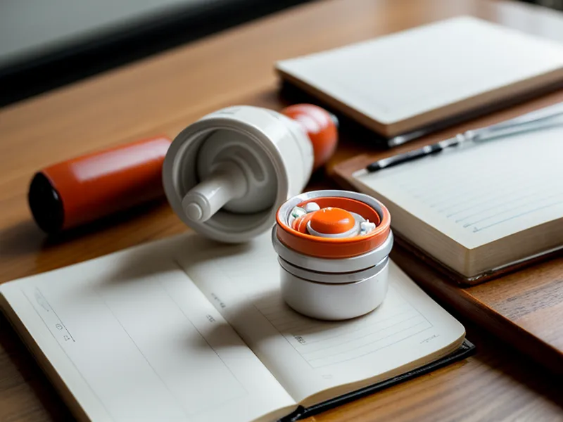Close-up of a joint supplement capsule next to a coach's handwritten tracking log.